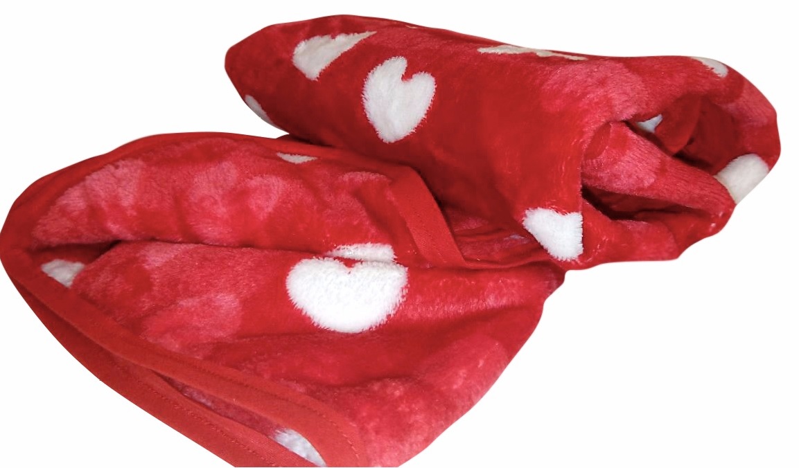 MICHI COPERTA RED HEARTS