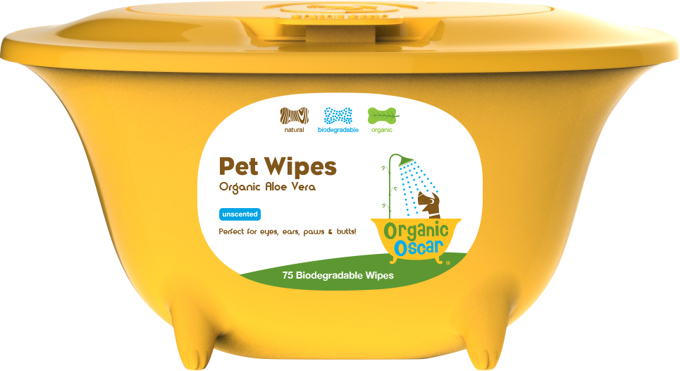 ORGANIC OSCAR Pet Wipes Unscented – 75 pcs