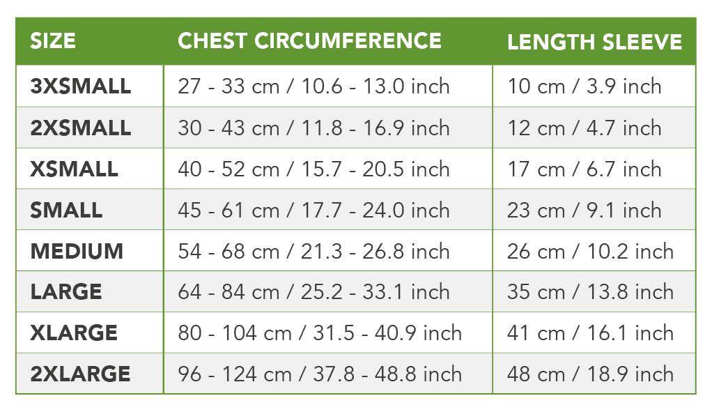 SUITICAL_SIZE-CHART_RECOVERY-SLEEVE-DOG_EN_2021_V01