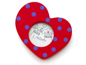 Red Heart Frame Magnet