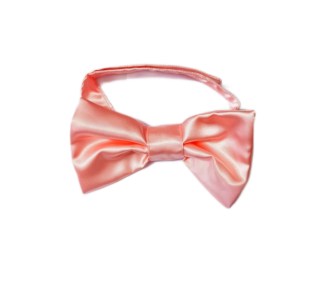 MICHI PAPILLON RASO Rosa Satin Bow Tie Pink
