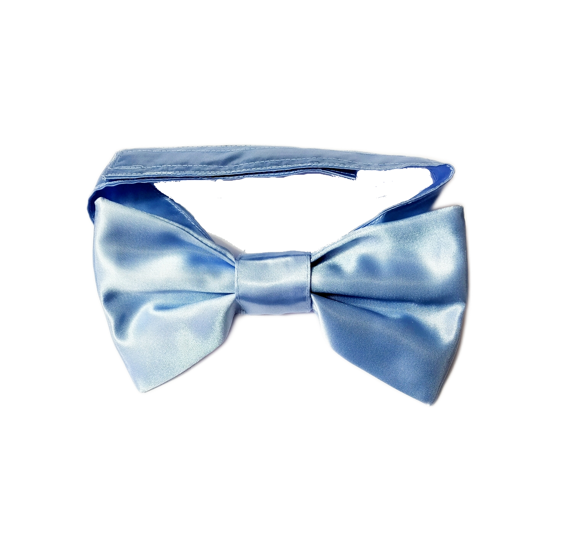 MICHI PAPILLON RASO Azzurro Satin Bow Tie Blue