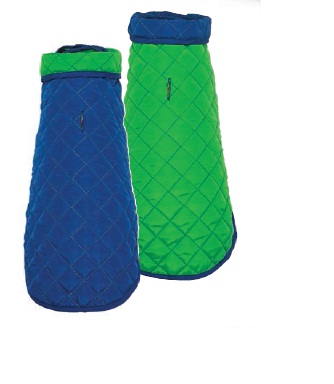 DIAMOND QUILTED COAT Royal/Kelly