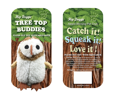 Tree Top Buddies -Growl the Owl Large 10&rdquo; (24 cm)