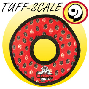Tuffy Ultimate Ring Red Paw