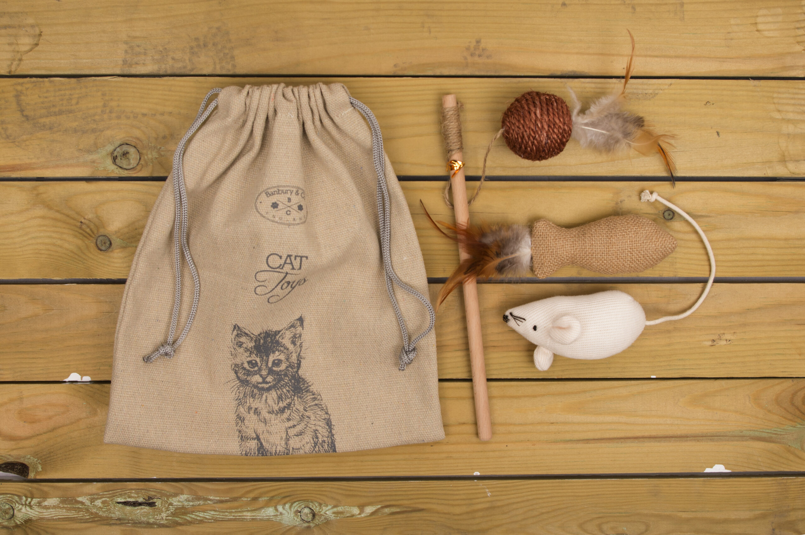 Banbury and Co. Luxury Cat Toys Gift Bag