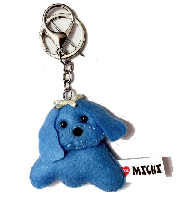 MICHI Portachiavi Maltese Azzurro – Keyring Blue Maltese