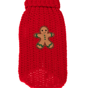 MICHI MAGLIONE Natale Xmas Sweater Gingerbread Red