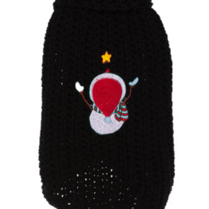 MICHI MAGLIONE Natale Xmas Sweater Snowman Black
