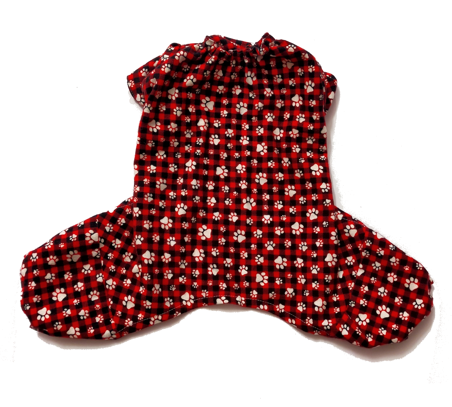 Pigiama Paws On Red Check PJ