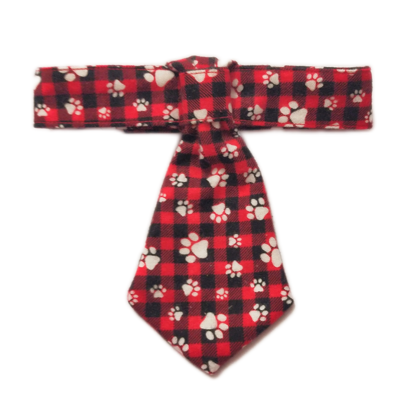 MICHI MICHI CRAVATTINO PAW ON RED CHECK Shirt Tie