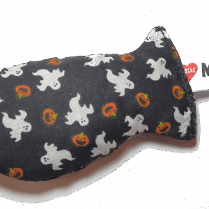 MICHI GIOCO per gatti pesciolino Halloween Ghosts And Pumpkins Catnip Toy Fish