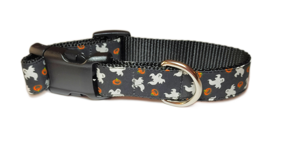 MICHI COLLARE Ghosts And Pumpkins Collar