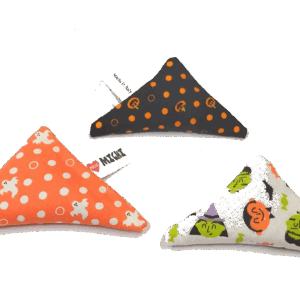 MICHI Set di 3 Giochi per gatti triangolino Halloween  Catnip Toy Triangle Set of 3