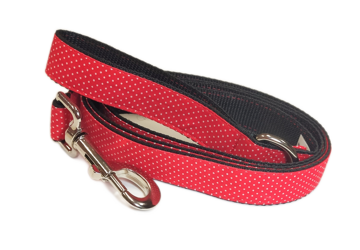 MICHI GUINZAGLIO Dotty Red Leash