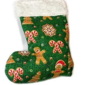 CHRISTMAS COOKIES STOCKING CATNIP CAT TOY MICHI CALZA NATALE CON ERBA GATTA