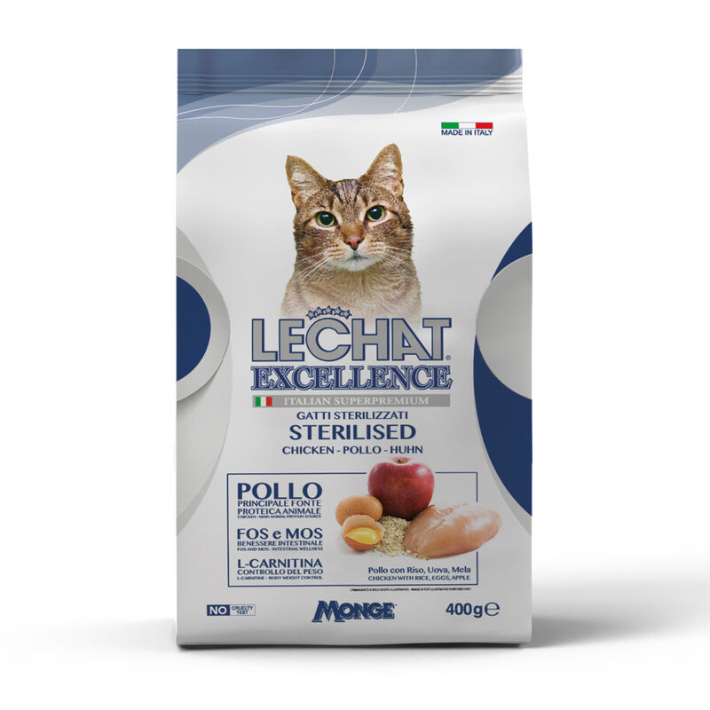 Lechat Excellence secco gatto Sterilised   400gr