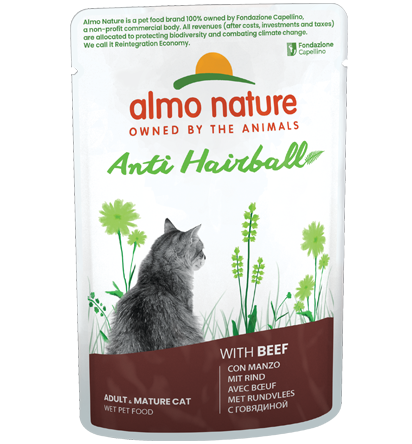 Almo Nature Anti Hairball
with Beef