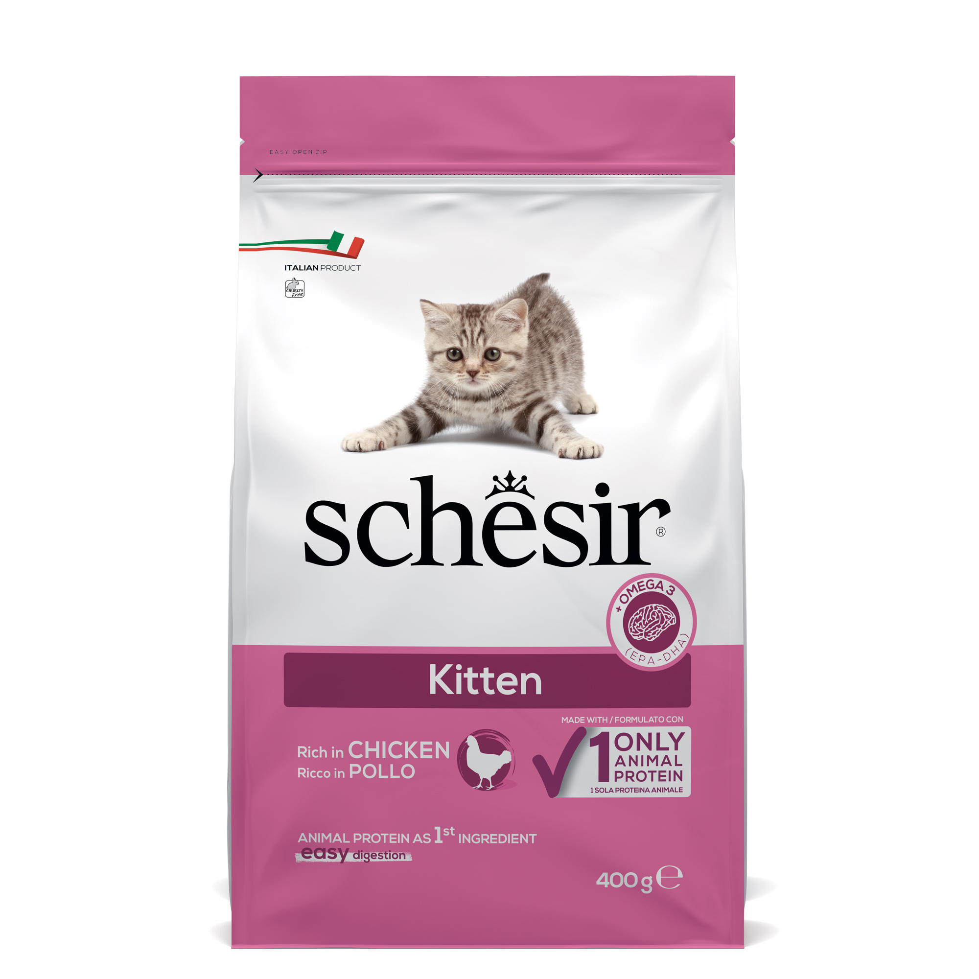 SCHESIR DRY CAT KITTEN 400GR