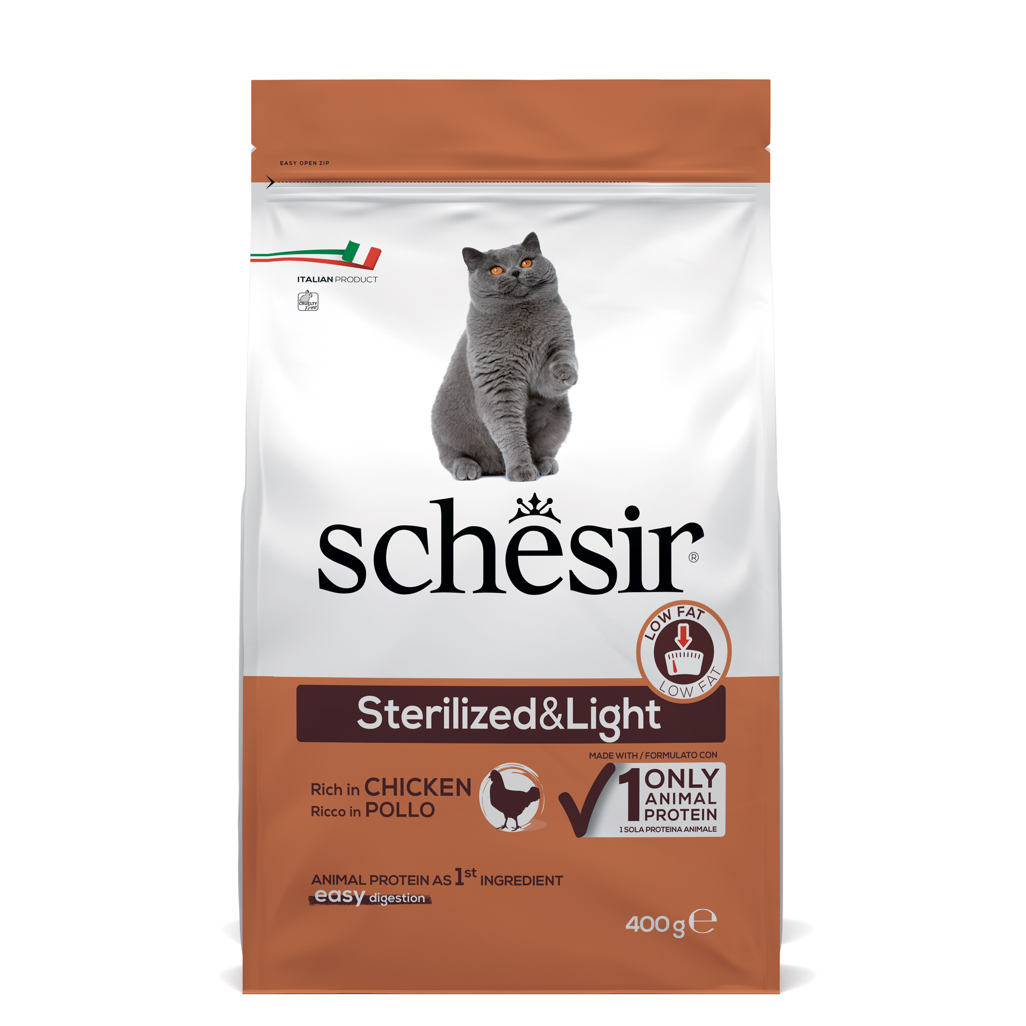 SCHESIR DRY CAT STERILIZED 400GR